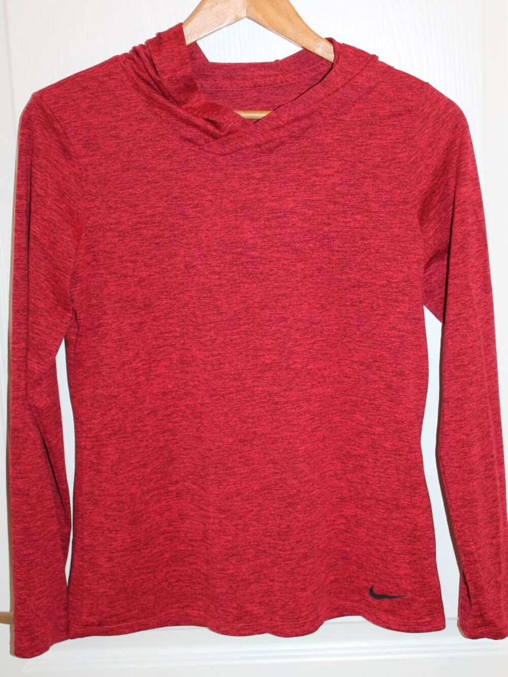 Nike Womens Red Dri-Fit Legend Long Sleeve Training/Running Hoodie Size S